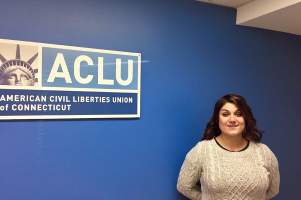 Sandy LoMonico, criminal justice organizer for the ACLU of Connecticut / ACLU-CT, in Hartford office