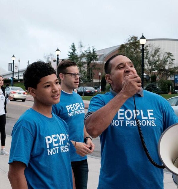 ACLU of Connecticut / ACLU-CT smart justice leader Manny rallies at UConn