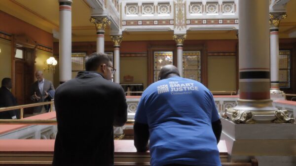 ACLU of Connecticut ACLU-CT Smart Justice leaders at the Connecticut State Capitol Building balcony