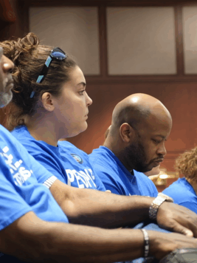 ACLU-CT Smart Justice leaders watch the Connecticut Criminal Justice Commission meeting