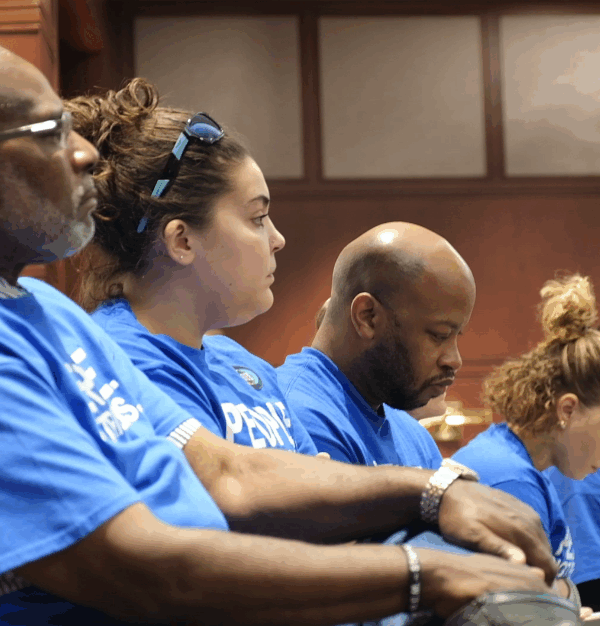 ACLU-CT Smart Justice leaders watch the Connecticut Criminal Justice Commission meeting