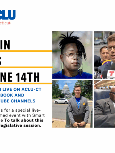 Photos of staff. Claudine Fox, David McGuire, Gus Marks-hamilton and Anderson Curtis. Join us June 14th is on the graphic.