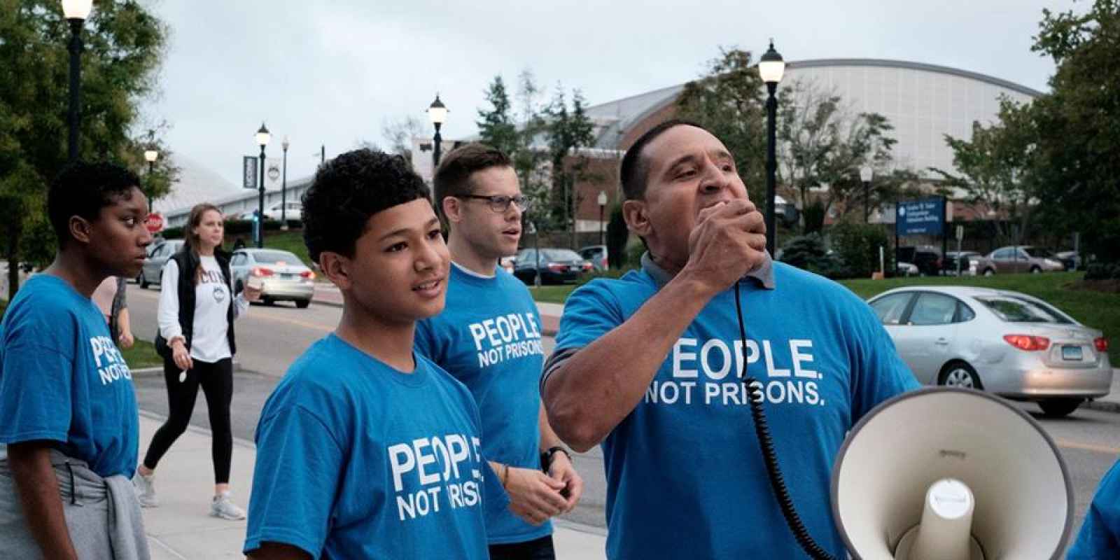 ACLU of Connecticut / ACLU-CT smart justice leader Manny rallies at UConn