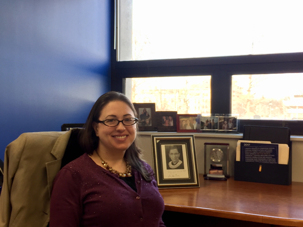 Kaley Lentini, legislative counsel for ACLU of Connecticut / ACLU-CT, in Hartford office