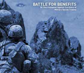 Cover of ACLU of Connecticut Report Battle for Benefits, VA Discrimination Against Survivors of Military Sexual Trauma