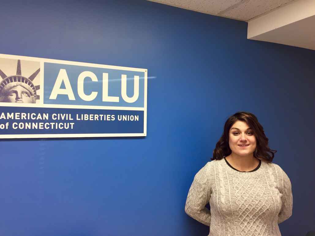 Sandy LoMonico, criminal justice organizer for the ACLU of Connecticut / ACLU-CT, in Hartford office